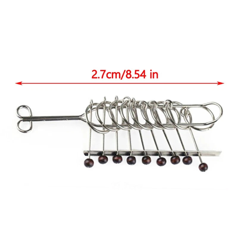 9 Linked Rings Puzzle for Traditional Chinese Metal Puzzle Toys