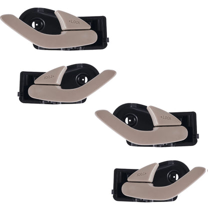 Set of 4 Beige Inner Door Handles for Ford Escape (2001–2012)