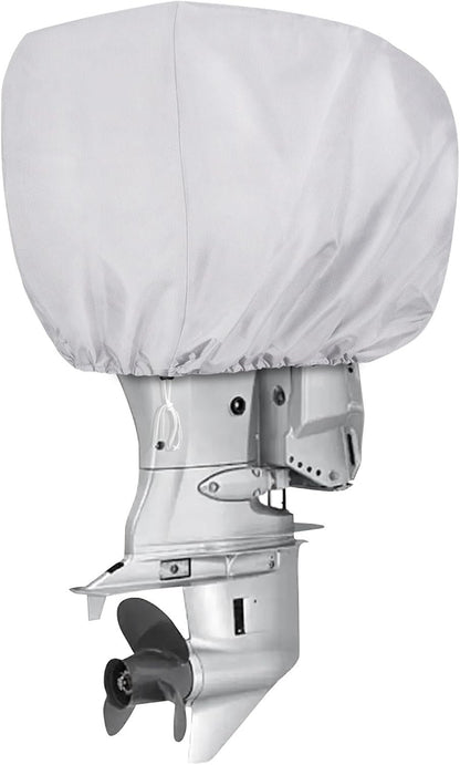Outboard Motor Engine Cover for Boat (Universal, Silver)