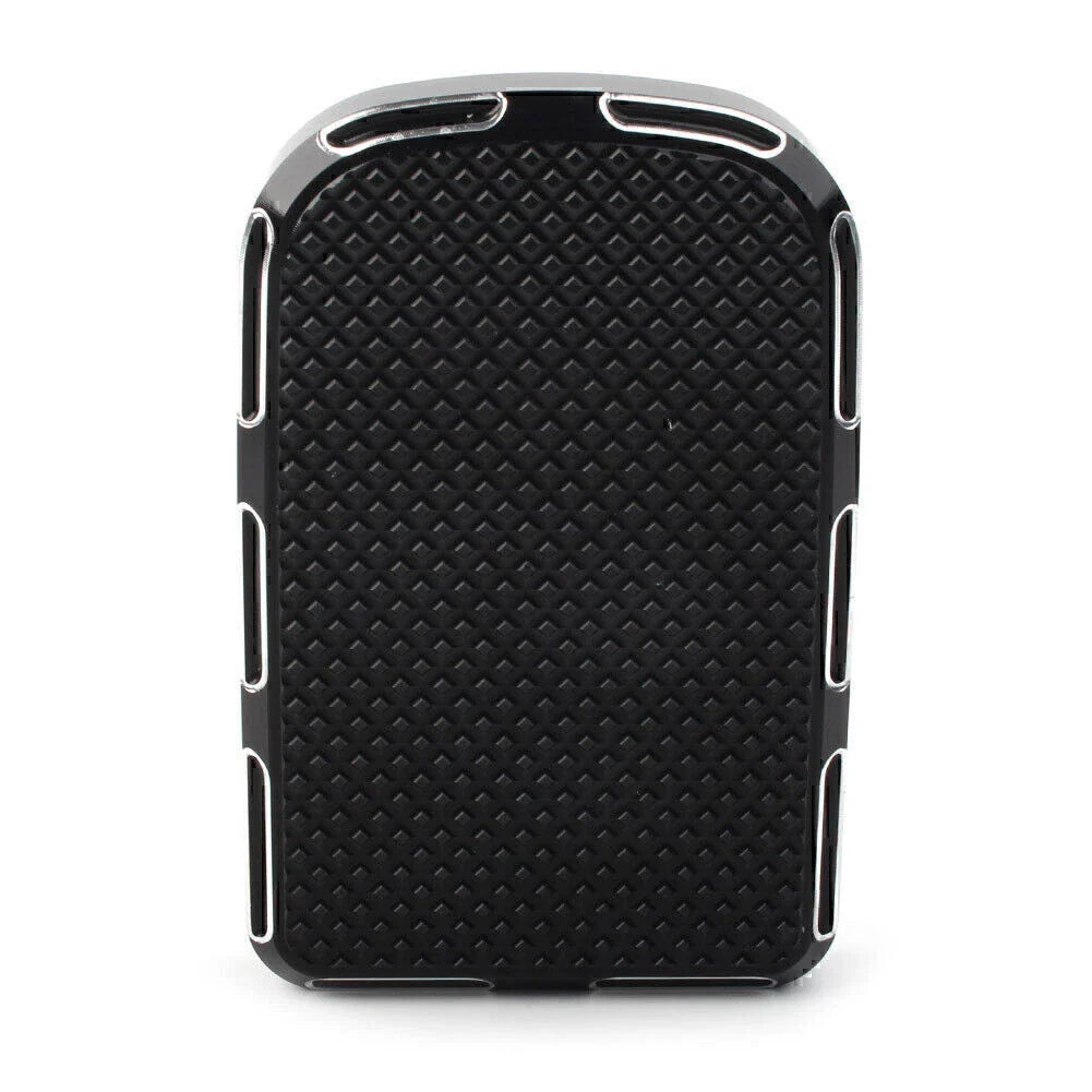 Black CNC Brake Pedal Pad Cover for Harley Touring Electra Street Tri Glide (2009-2023)