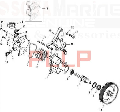 Sea Water Pump Pulley for MerCruiser (Various Models)
