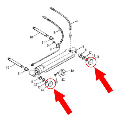 Trim Ram End Cap for Mercury Marine/Mercruiser (PAIR)