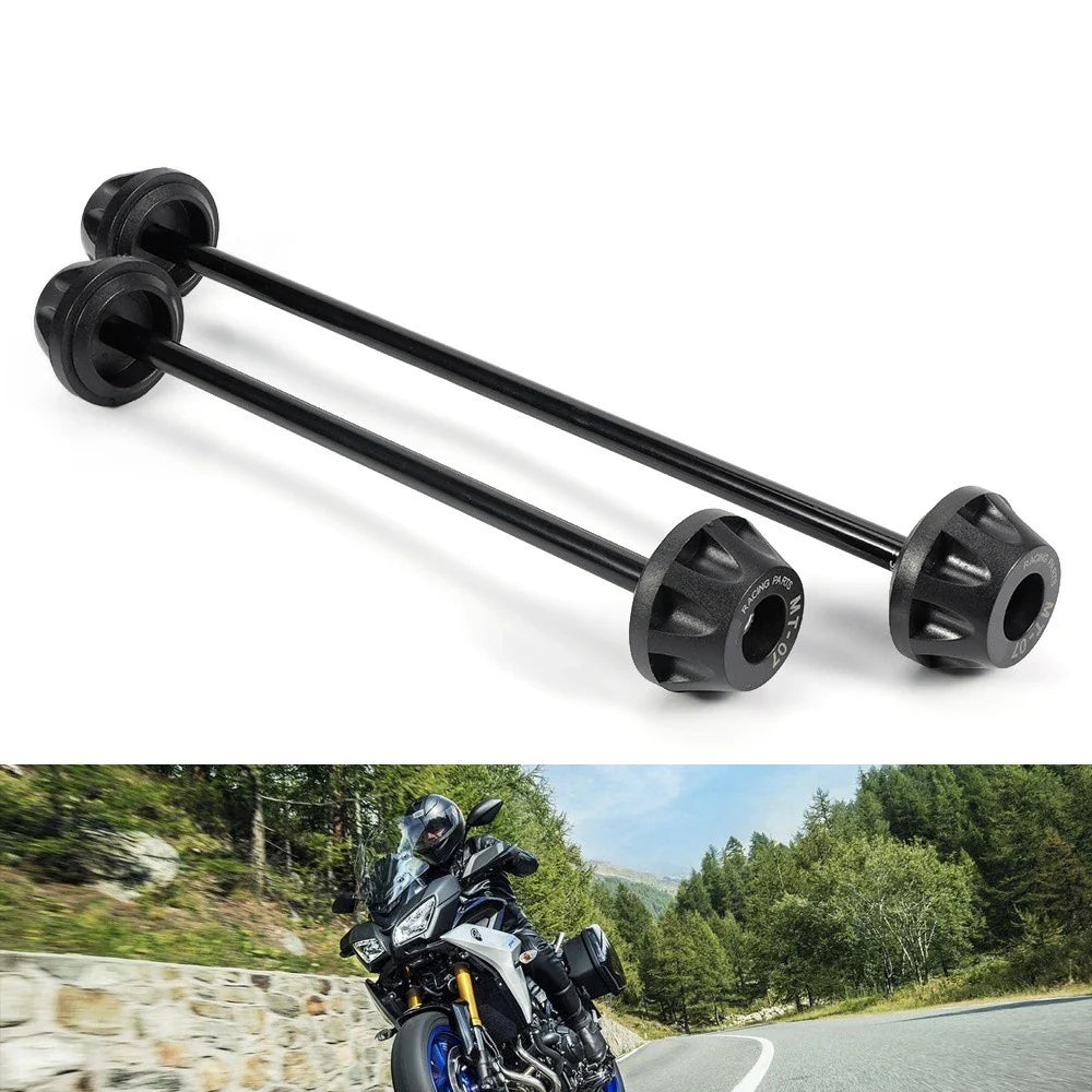 Front & Rear Axle Fork Crash Sliders for YAMAHA MT-07, FZ-07, XSR700 (2014-2023)