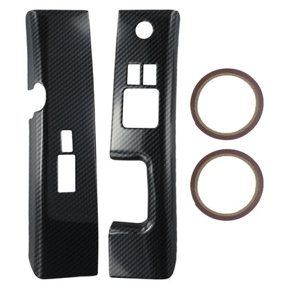Carbon Fiber Car Interior Glass Switch Covers ABS for Nissan 350Z (2006–2008)