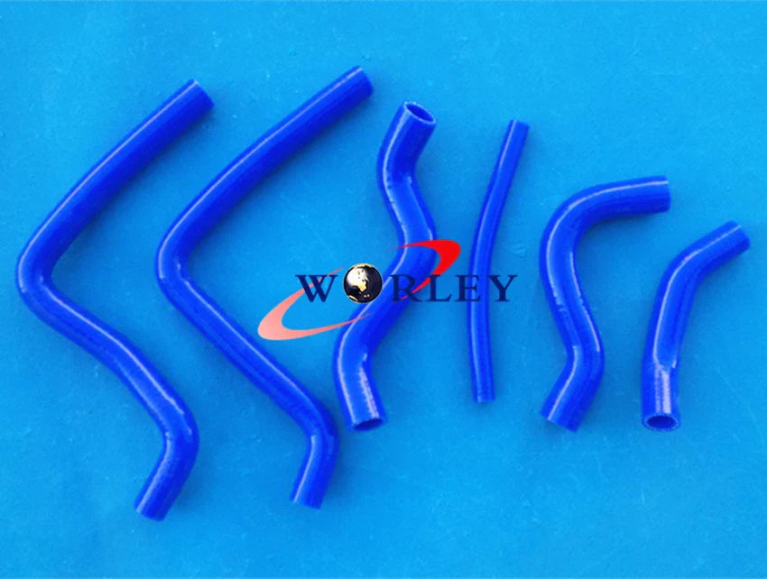 Aluminum Radiator + Blue Silicone Hose for Honda CR125R (2002-2003)