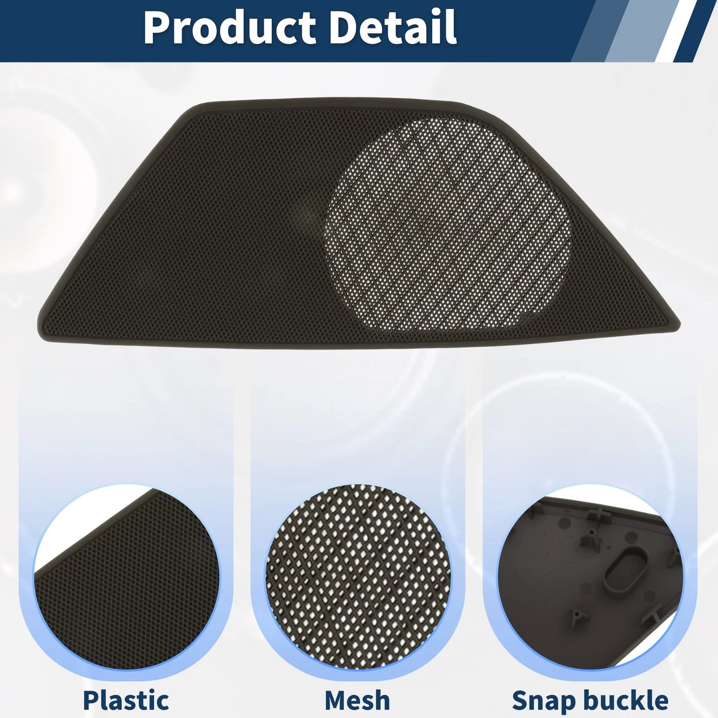 Speaker Grills Cover for BMW 5 Series (2010–2017) Right Side Door Mocha