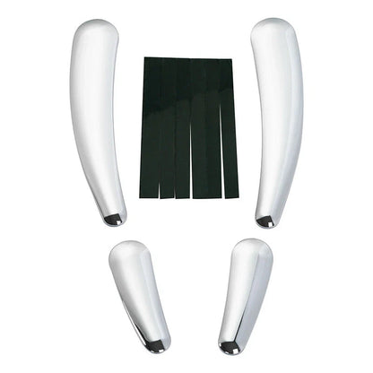 4x Chrome Swingarm Frame Inserts for Harley Softail FLSTF FLSTN (2008 - 2017)