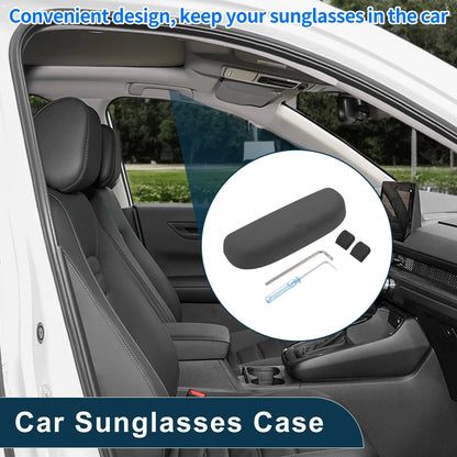 Sunglasses Case for Porsche Macan Eyeglasses Holder Storage Box Suede Black