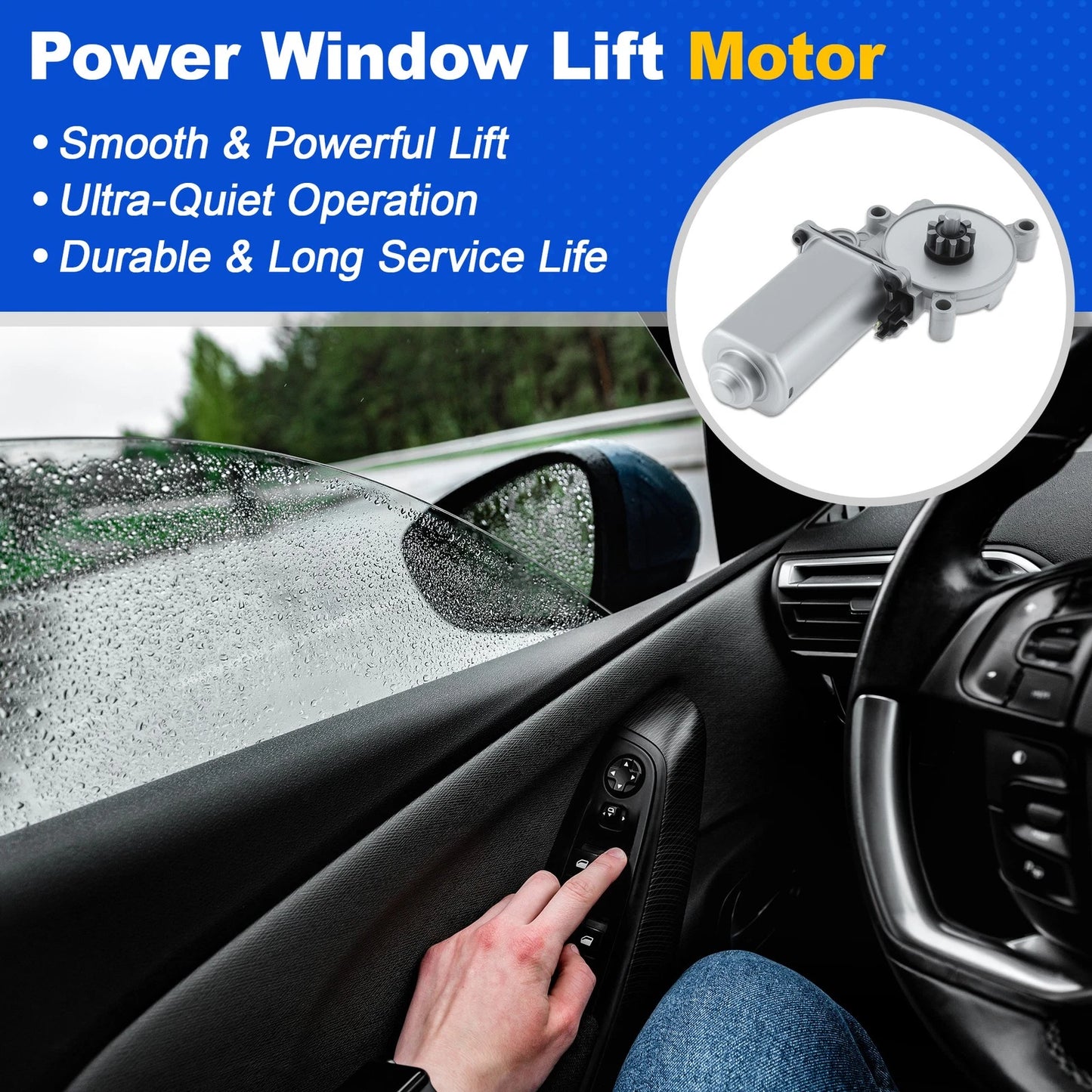 Power Window Lift Motor 16628208 for Chevrolet GMC C1500 C2500 K1500 K2500 (1990–1999)