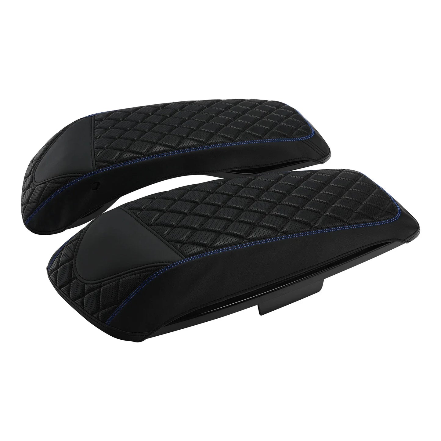 Saddlebag Lid Covers Black Blue for Harley Street Glide (2014-2023)