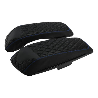 Saddlebag Lid Covers Black Blue for Harley Street Glide (2014-2023)