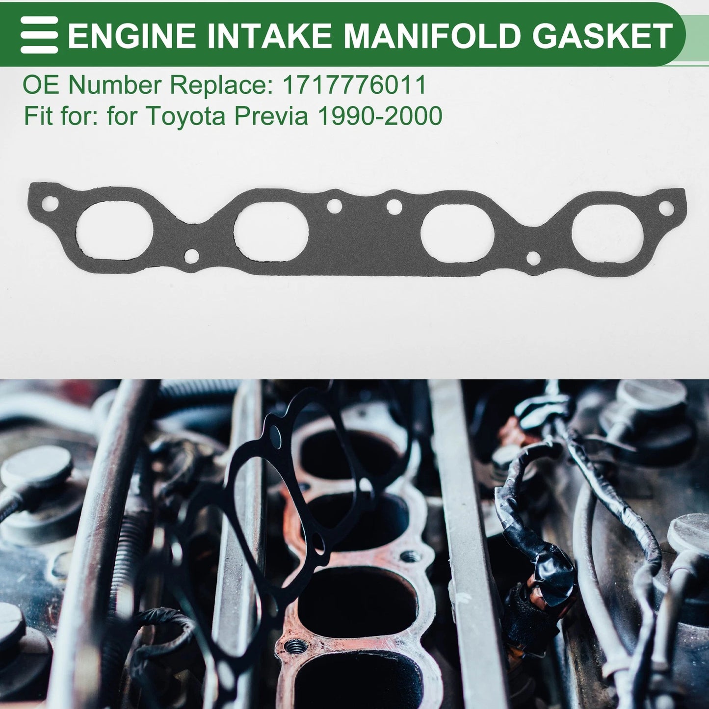 Engine Intake Manifold Gasket for Toyota Previa (1990–2000) No. 1717776011