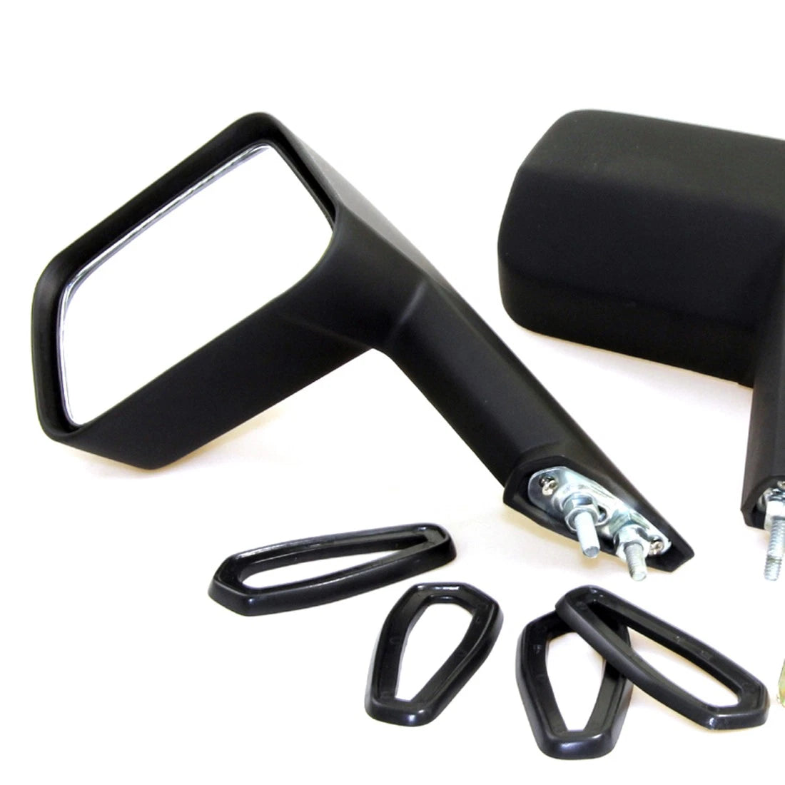 Set of 2 Black Fender Mirrors for Honda Accord 4DR 3DR (1976–1981)