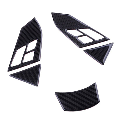 Carbon Fiber Steering Wheel Button Cover for BMW 5 Series E60 E61 (2005-2010)