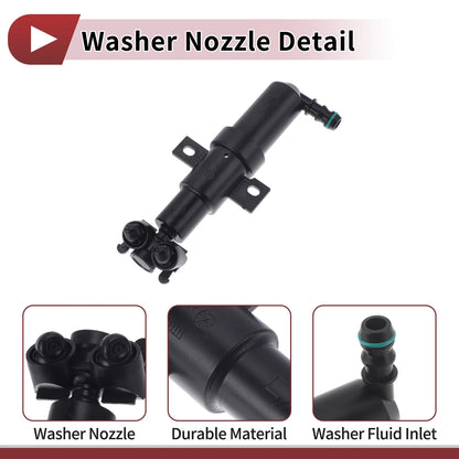 Front Passenger Side Headlight Washer Nozzle for Volkswagen B6 (2006–2010) No. 3CD955104