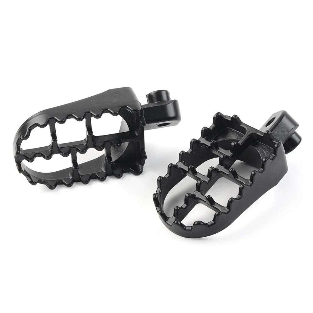 CNC Wide Foot Pegs Rear Set Pedals for Universal Motorcycle Bike Black