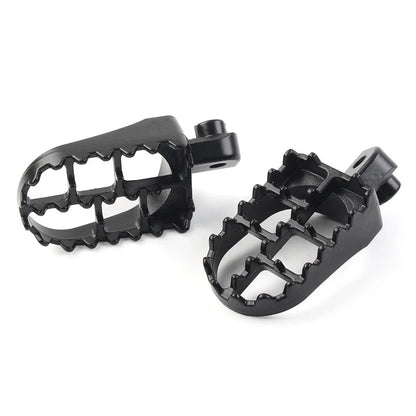 CNC Wide Foot Pegs Rear Set Pedals for Universal Motorcycle Bike Black