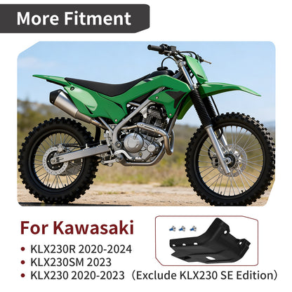 Skid Plate & Bolt for Kawasaki KLX230 (2020–2024)