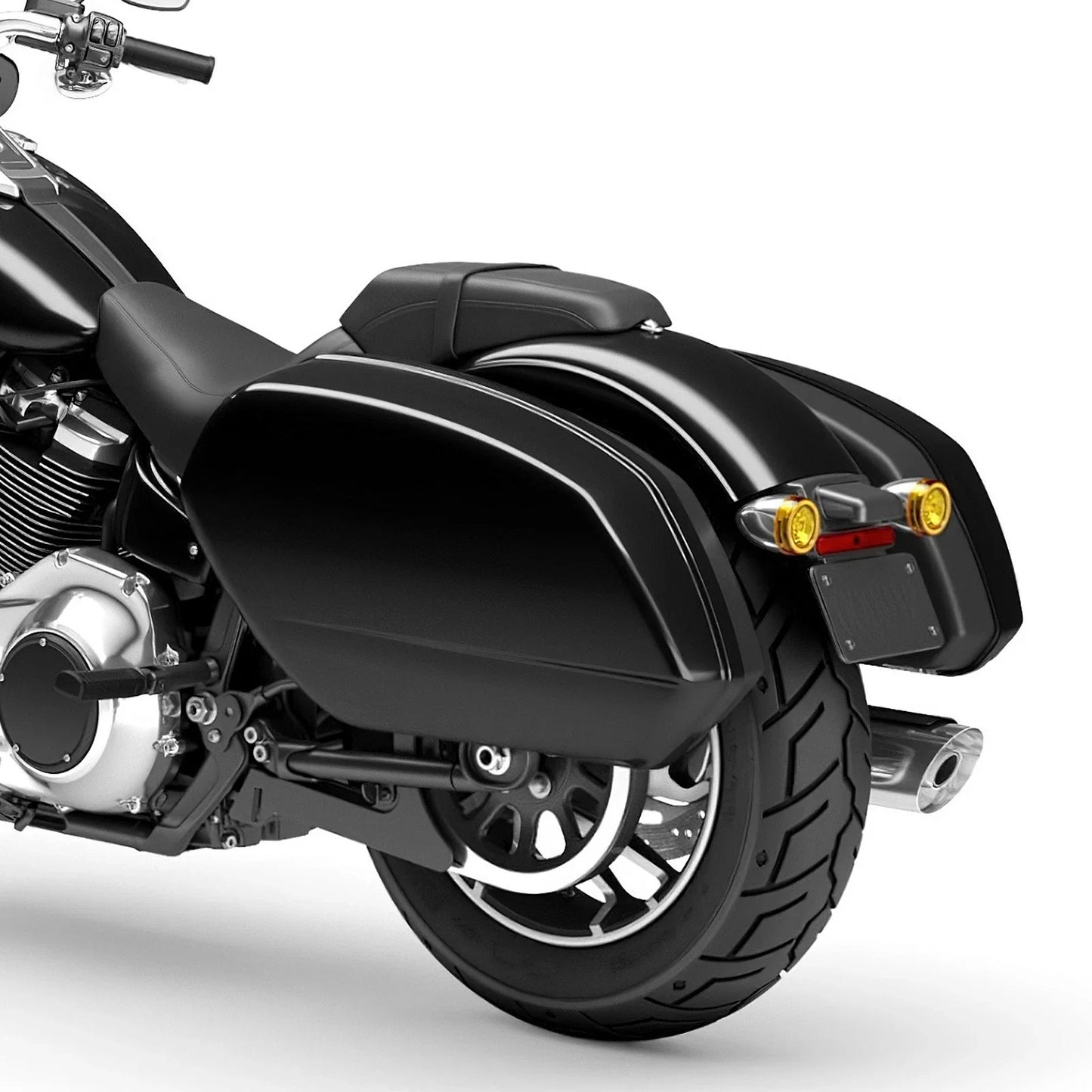 Black Hard Saddlebags Docking Kit for Harley Low Rider FXLRS ST FXLRST (2025)