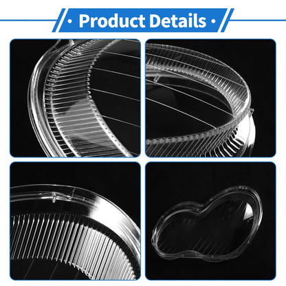 Car Front Right Headlight Lens Cover for Mercedes-Benz C-Class (2001-2017)