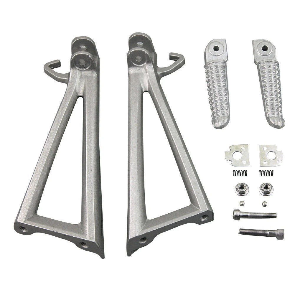Passenger Tank Grab Bar Handle Grip for Yamaha FZ1 FZ6 FZ6R (All Years) Silver