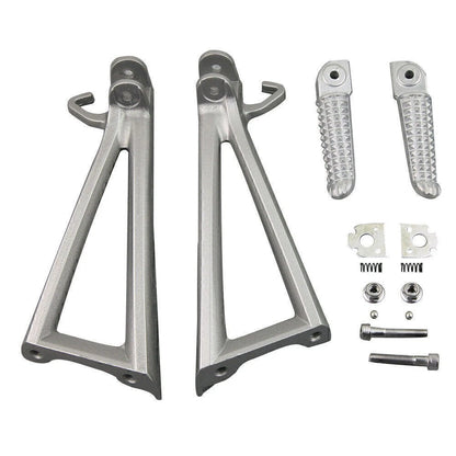 Passenger Tank Grab Bar Handle Grip for Yamaha FZ1 FZ6 FZ6R (All Years) Silver