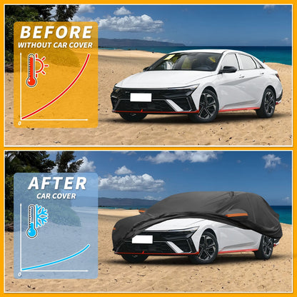 Waterproof Car Cover for Hyundai Elantra (190T-PU)