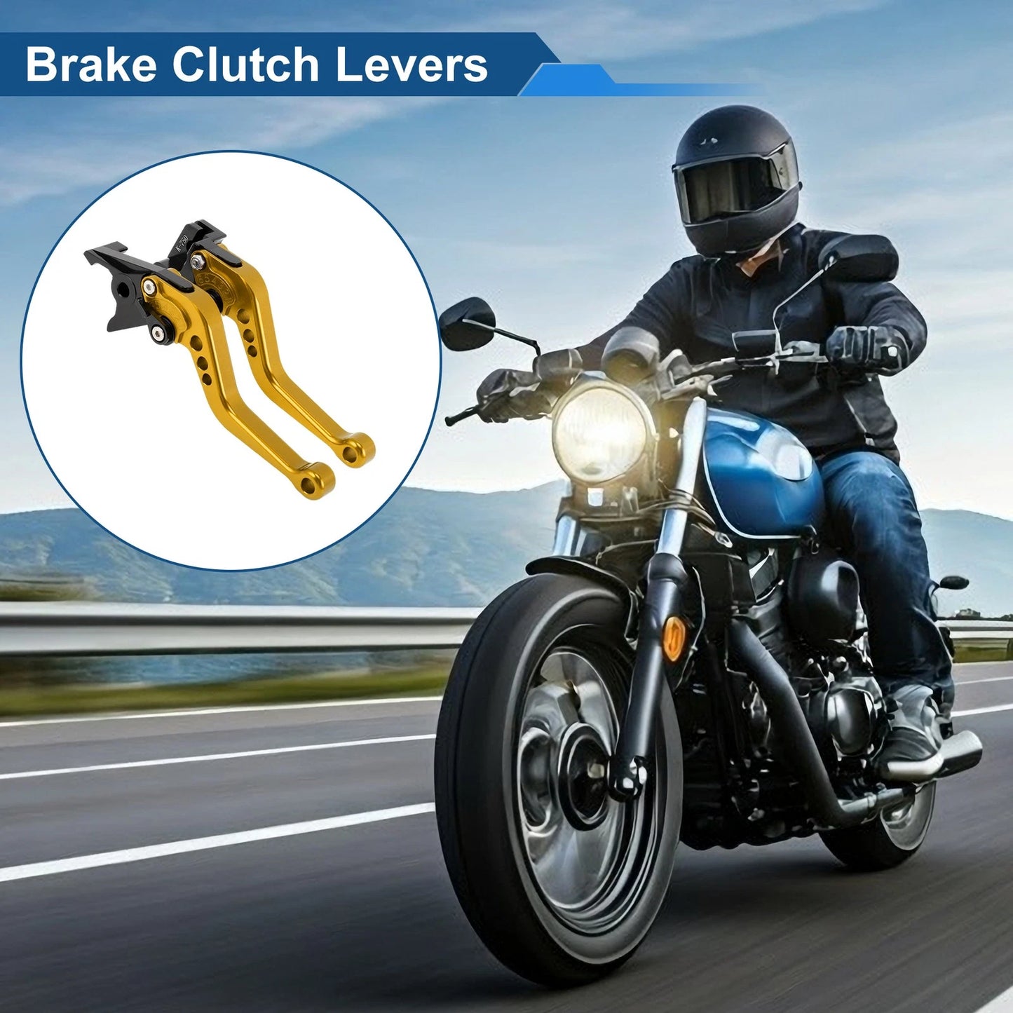 6 Position Adjustable Brake Clutch Levers for Kawasaki Z650 (2017–2023)