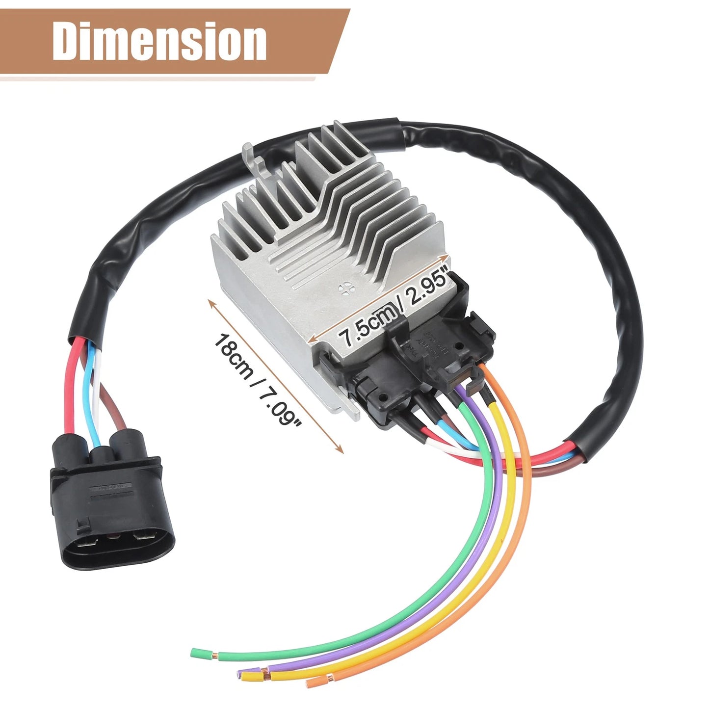 Set of 1 Radiator Engine Cooling Fan Control Module for Audi A6 (2009–2011)