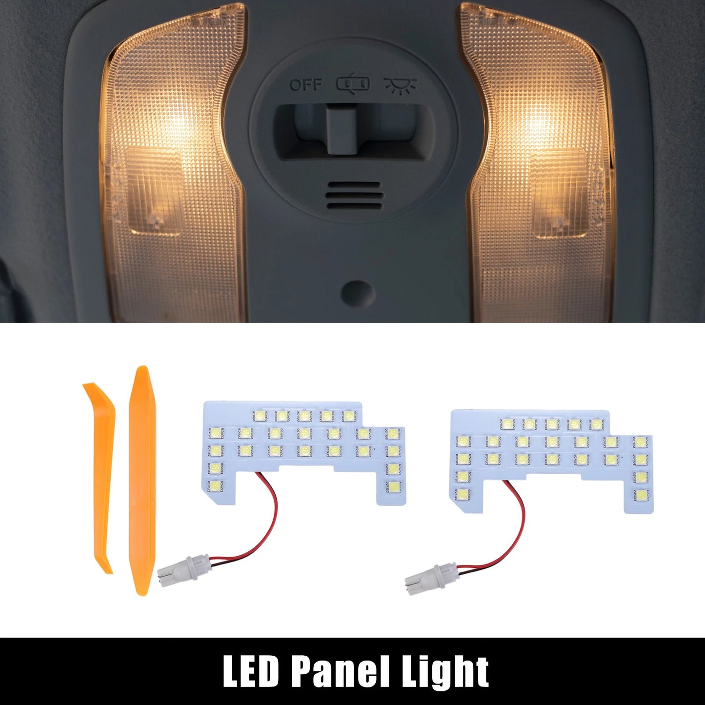 Set of 2 5050SMD 6000K LED Dome Lights for Honda N-WGN (2013–2020)