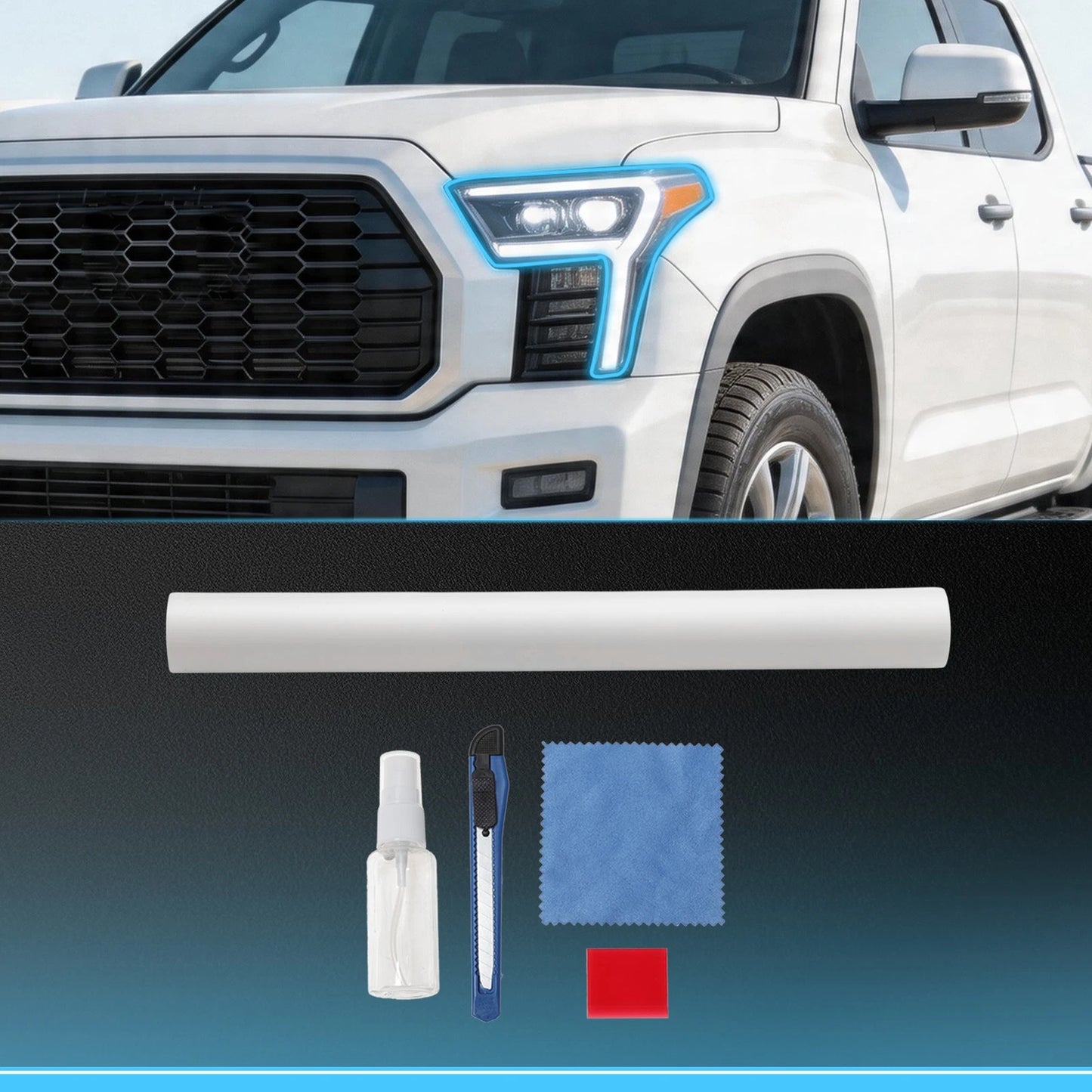 Headlight Tint Kit for Toyota Tundra (2022–2025) TPU Transparent Set of 1