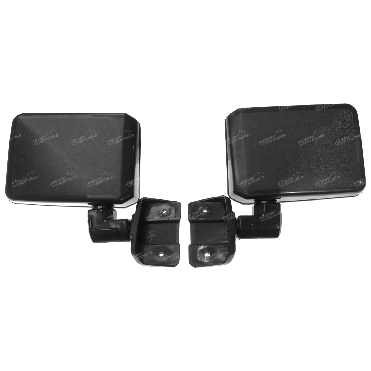 Set of 2 Black Door Mirrors for Toyota Landcruiser (1984–Present)
