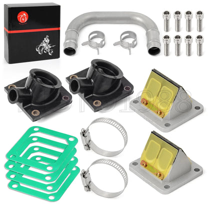 Intake Manifold Boot Reed Valve Intake Tube Kit for Yamaha Banshee (1987–2006)