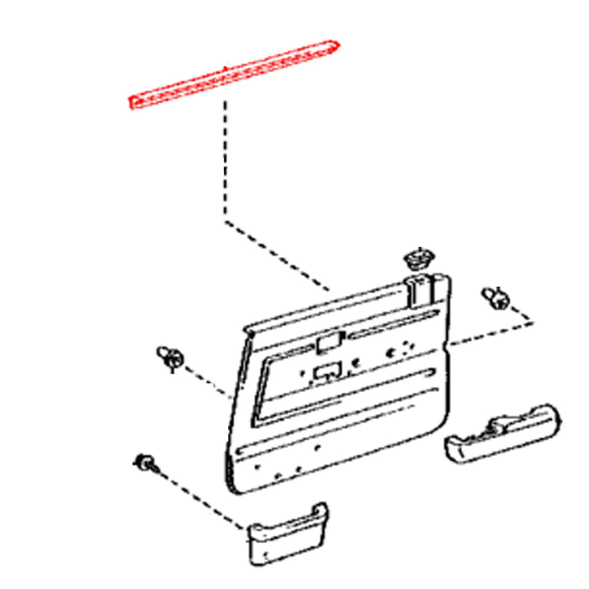 Set of 4 Inner Weatherstrips for Toyota Land Cruiser (HT KZJ77 LJ79 RJ77)
