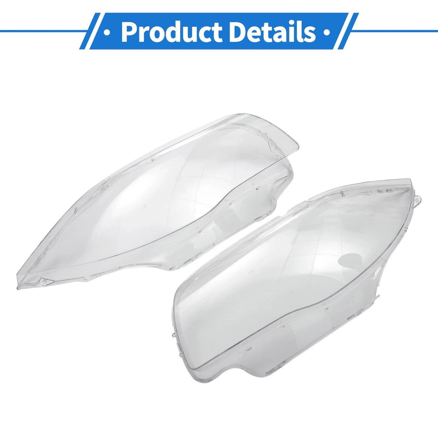 1 Pair Headlight Lens Covers for BMW 120i (2005-2011)