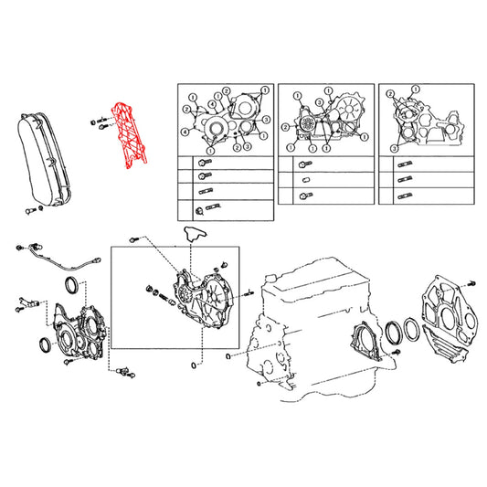 Timing Belt Cover for Toyota Hilux KUN126/KUN135 3.0L/2.5L 2005-2015