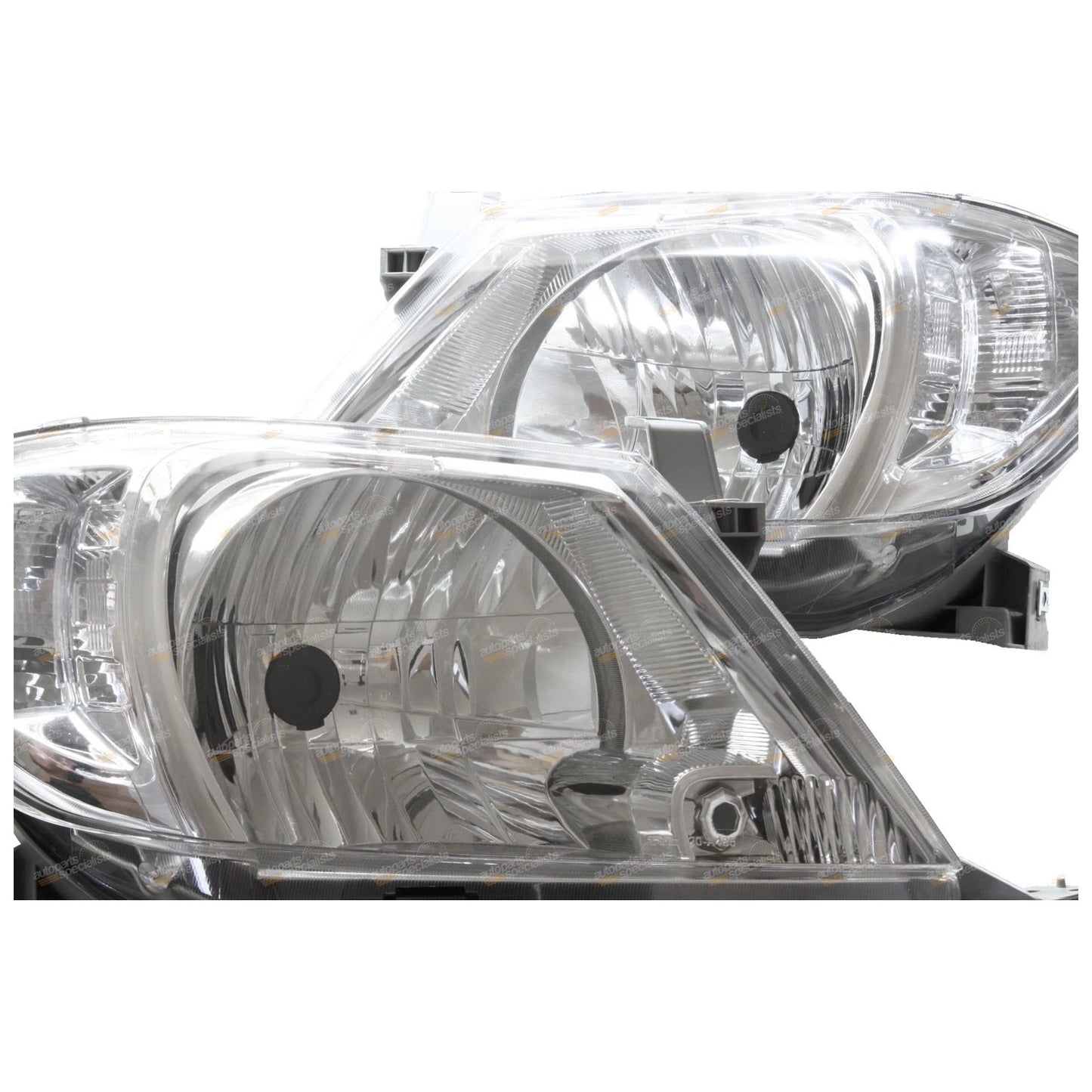 Set of 2 Clear Headlights for Toyota Hilux SR SR5 Workmate (2008–2011)