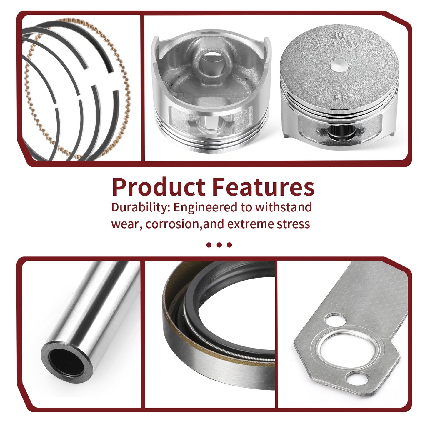 Piston Ring Rebuild Kit for EZGO Golf Cart (1996–2008)