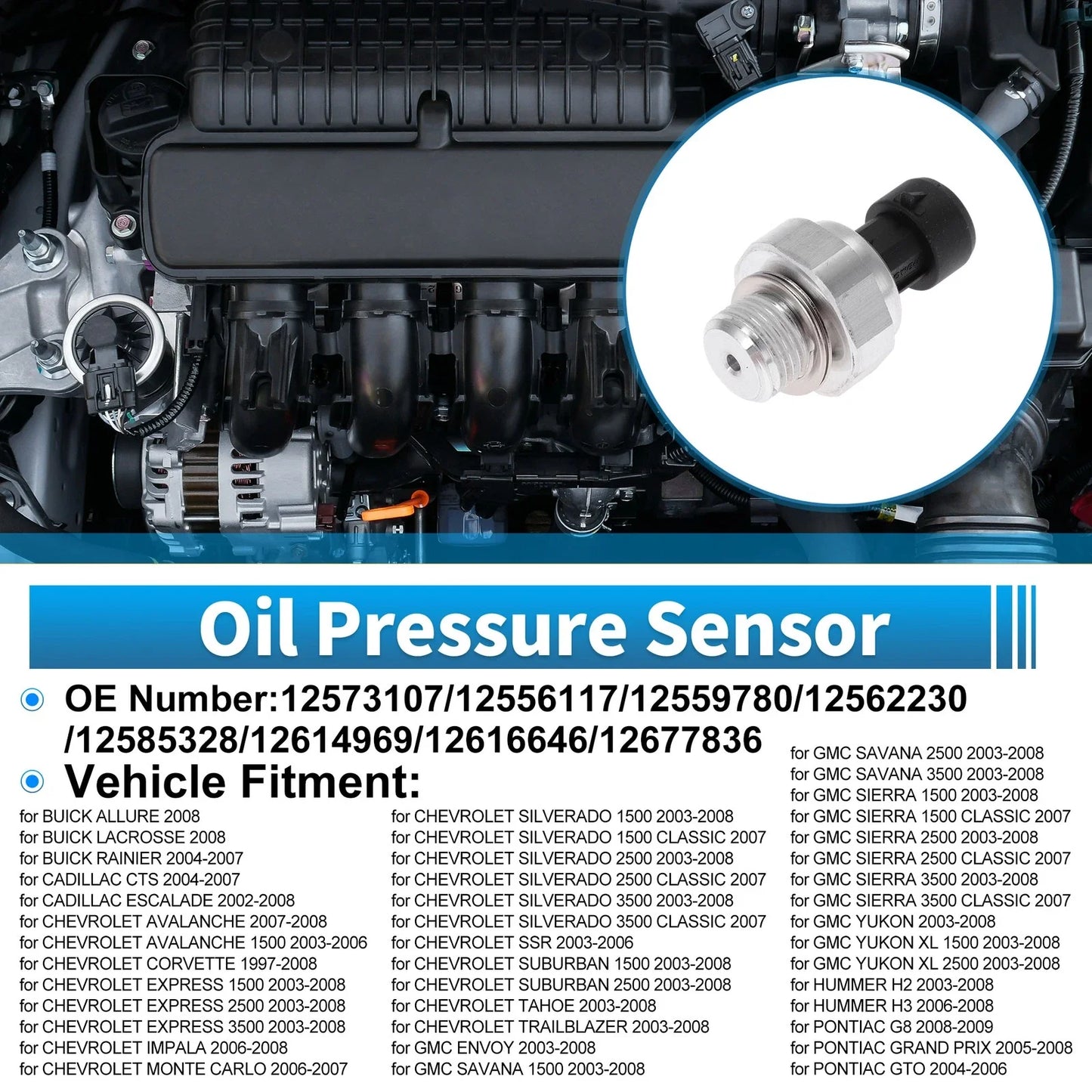 Engine Oil Pressure Sensor for Buick Allure (2008)