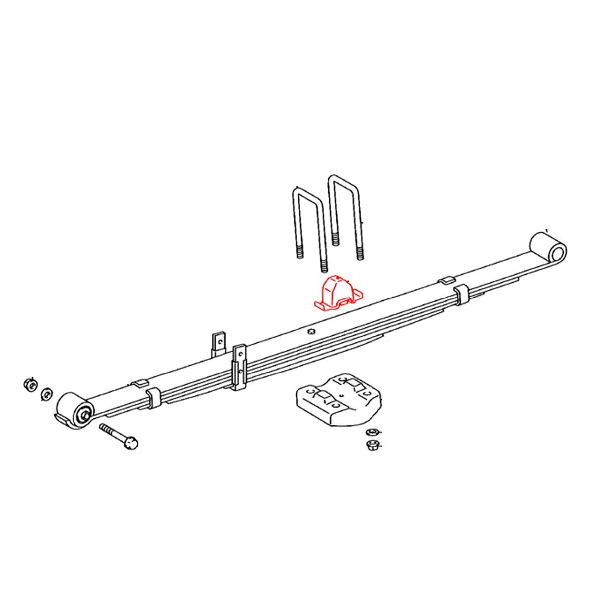 Rear Spring Bumpers for Toyota Hilux Revo (2015–2023)