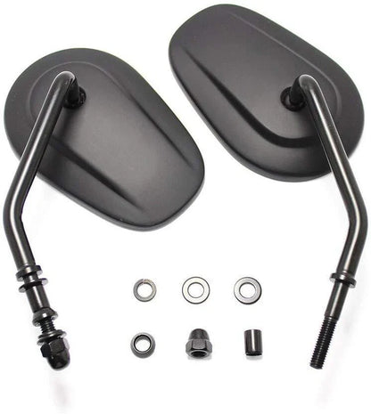 Black Motorcycle Mirrors for Harley Sportster 883 1200 48 Iron (2004-2023)