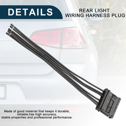 Set of 2 Rear Light Wiring Harness Plugs for Peugeot 206 207 208 301 No.6001551441