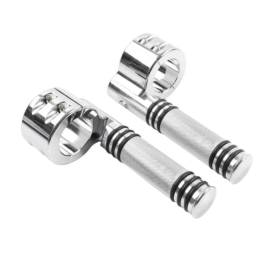 1-1/4" Engine Crash Bar Footpeg Clamp for Harley (Chrome)