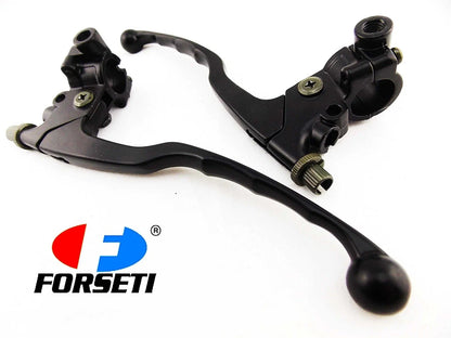 Black Forseti Front Brake & Clutch Lever Bracket Assembly for Yamaha XT550 (1982-1983)