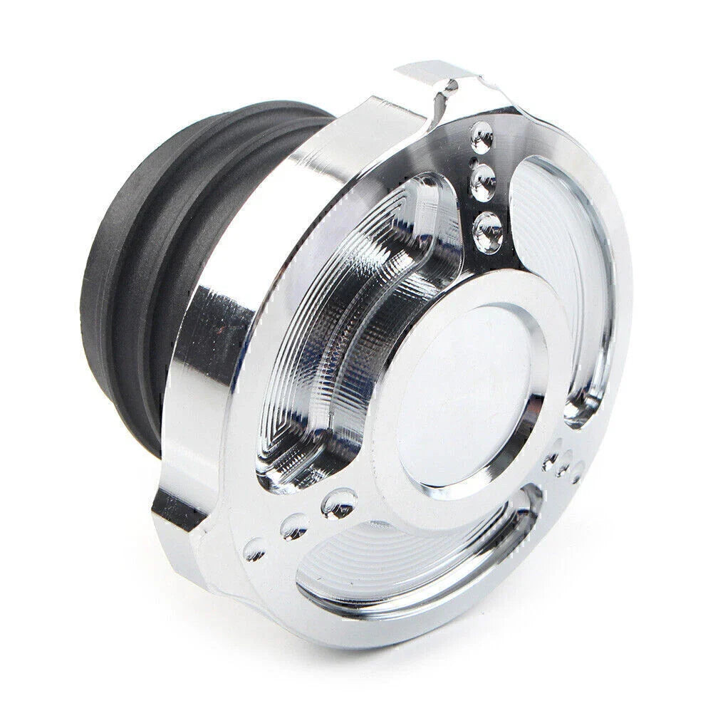 Aluminum Fuel Gas Tank Cap Cover for Harley Sportster Touring Softail Dyna (92-17)