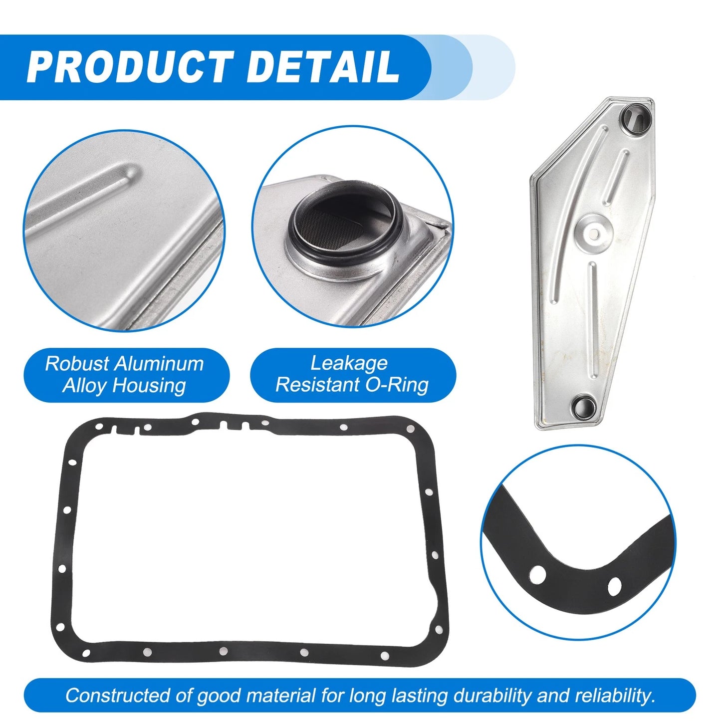 Transmission Filter Oil Pan Gasket Kit for Ford A4LD-E (E6TZ7A098A)