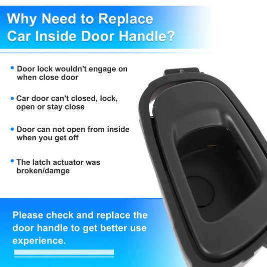 Rear Right Passenger Side Interior Door Handle for Chevrolet Spark (2013-2019)