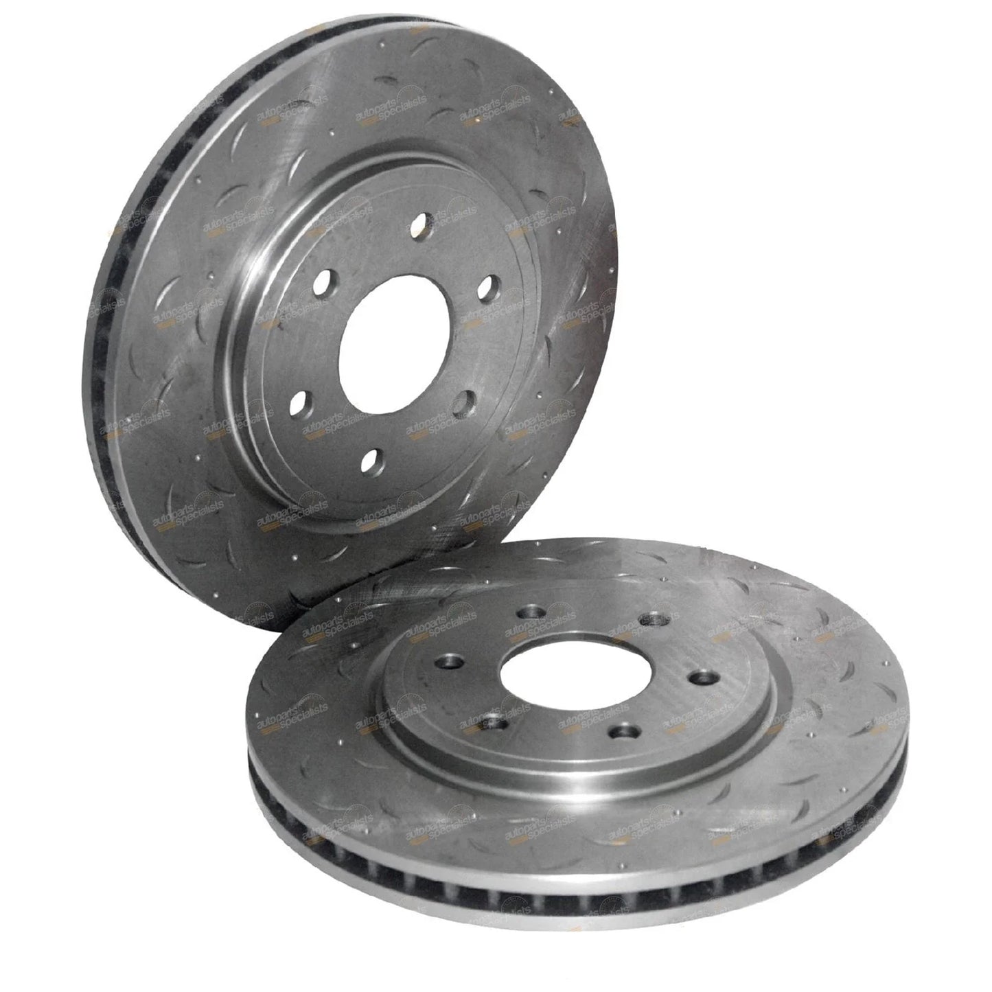 Front Drilled Slot Disc Brake Rotor Navara D40 Ute 2wd 4x4 (2005-2012)