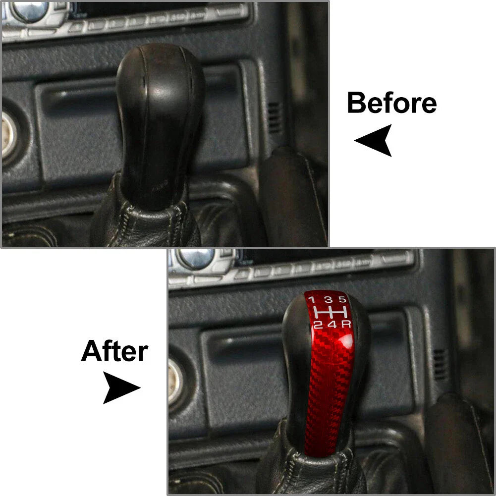 Carbon Fiber Gear Shift Knob Cover for Nissan GTR R32 R33 R34 (1989-2002)