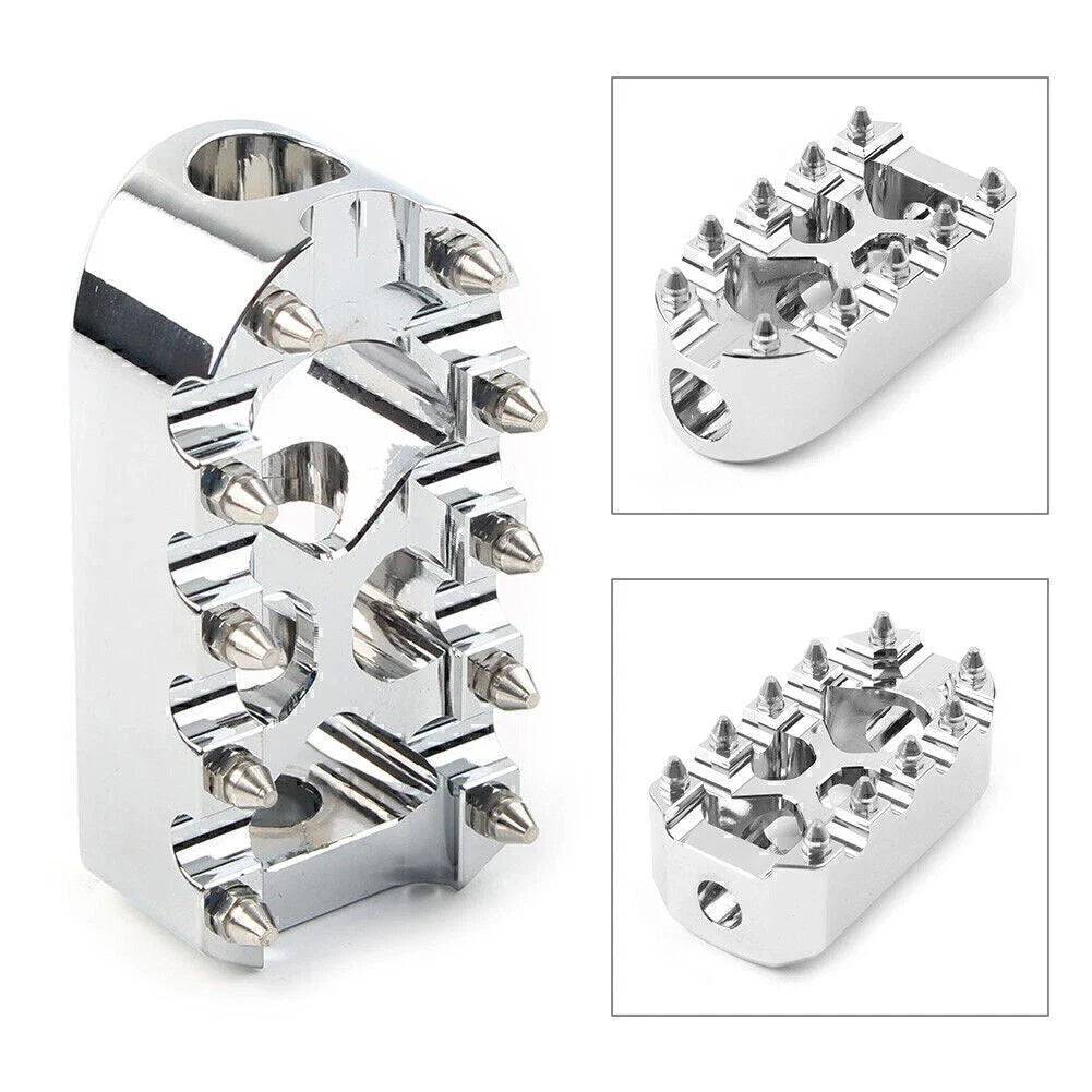 Universal Chrome Anti-Skid Gear Brake Shift Peg Pedals for Harley
